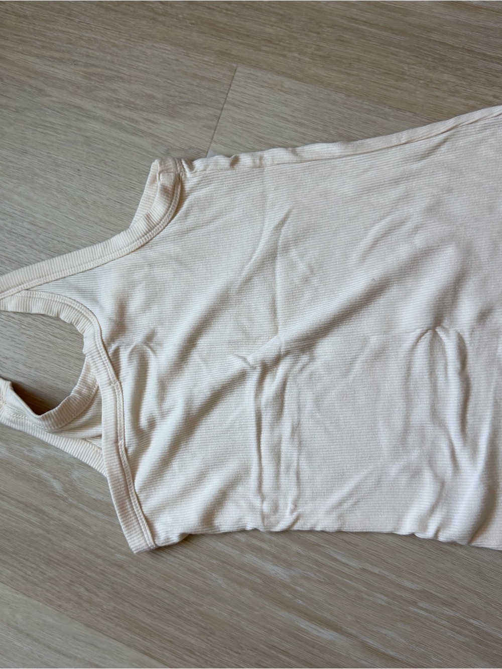 The Line by K Off-White One-Shoulder Ribbed Tank Top - Picture 4 of 6